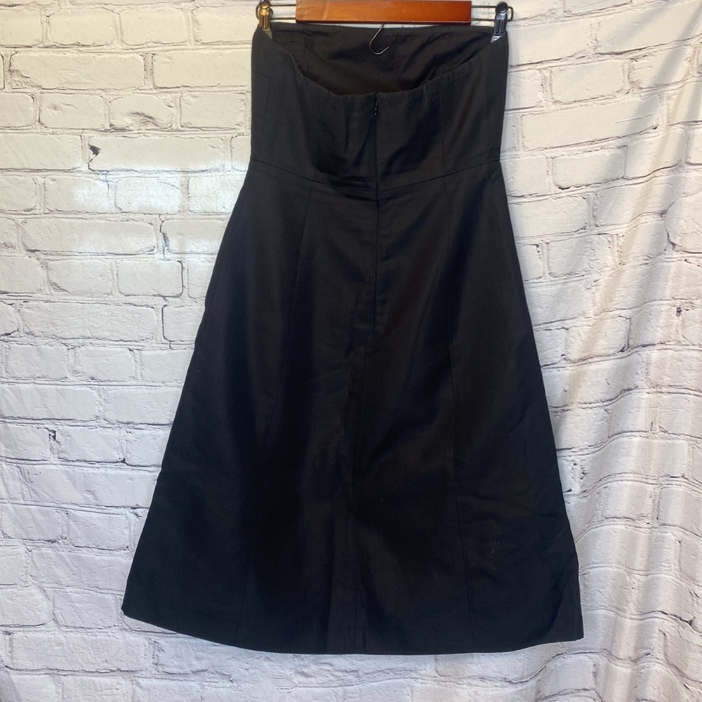 J. Crew Black Strapless Dress Size 6 Petite Excellent Condition - Picture 9 of 9